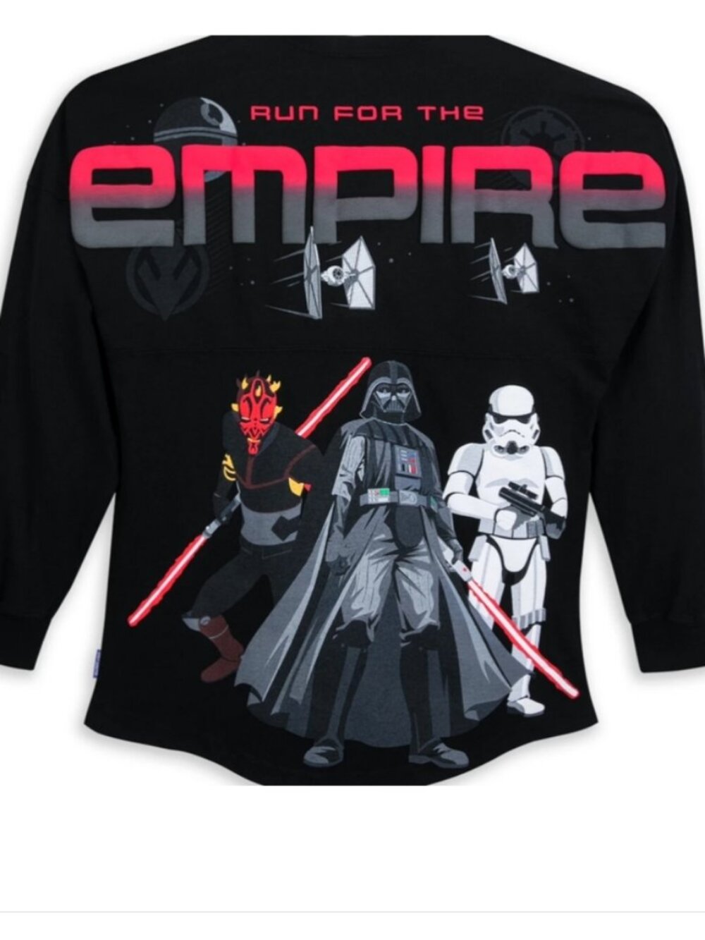 Disney Spirit Jersey Black Run For The Empire Stormtrooper Darth Top